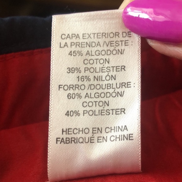 ALFRED DUNNER RED/NAVY WEATHERPROOF JACKET • Sz 10 - Picture 15 of 17